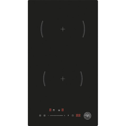 F.LLI BERTAZZONI DOMINO P302I23NV Piano Cottura Induzione 2 Zone Nero cm. 50 x 32