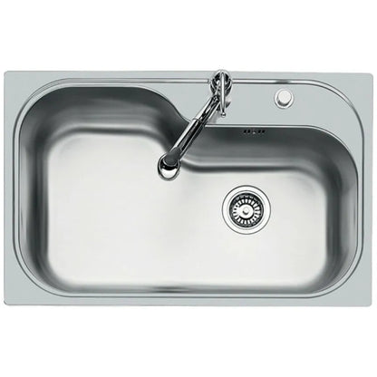 FOSTER TORNADO 1579660 Lavello Cucina Inox Spazzolato 1 Vasca Incasso cm 79x50
