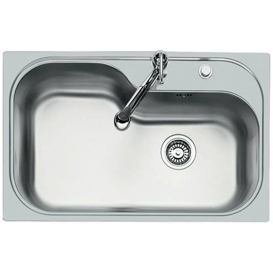 FOSTER TORNADO 1579660 Lavello Cucina Inox Spazzolato 1 Vasca Incasso cm 79x50