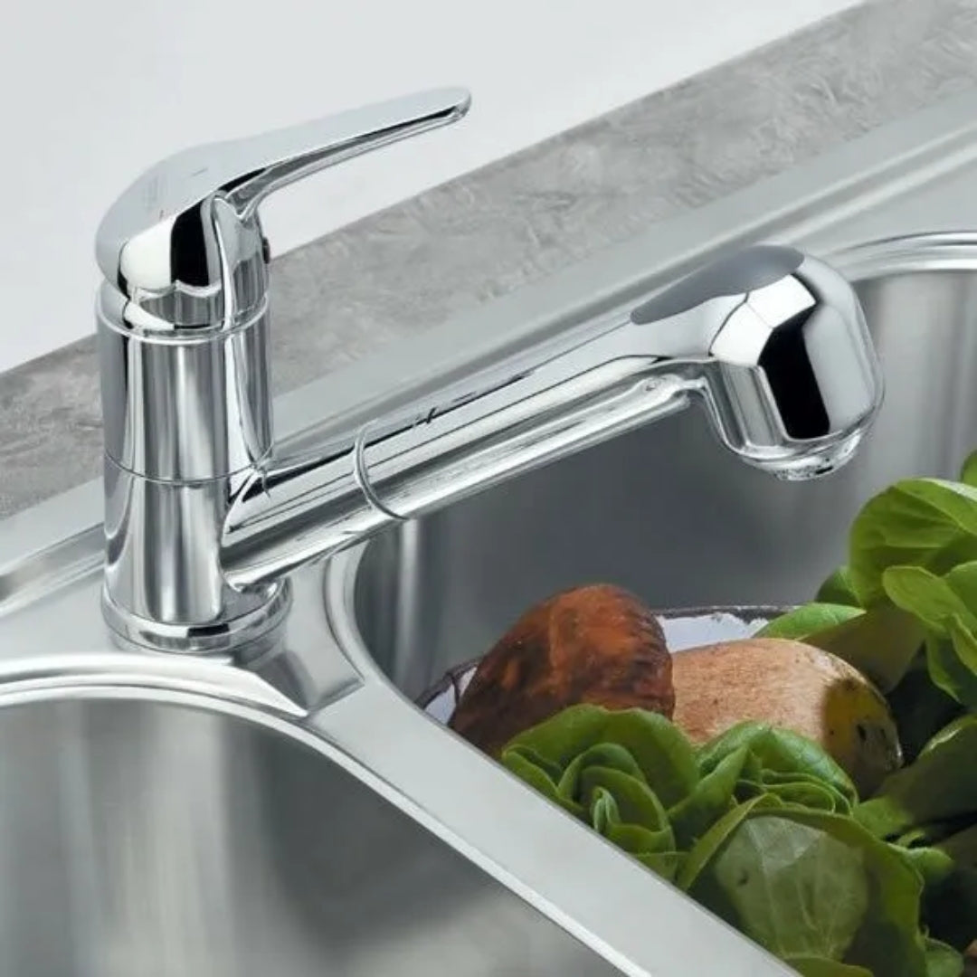 FRANKE NOVARA ECO 115.0380.642 Miscelatore Cucina Doccetta Doppio Getto Cromo