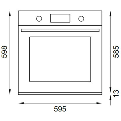 F.LLI BERTAZZONI HERITAGE F605HEREKAX Forno Elettrico da Incasso 76L Avorio e Inox cm. 60 x 60