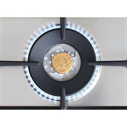 BERTAZZONI PROFESSIONAL P604LPROX Piano Cottura 4 Fuochi Gas Inox Tripla Corona cm. 60 x 52