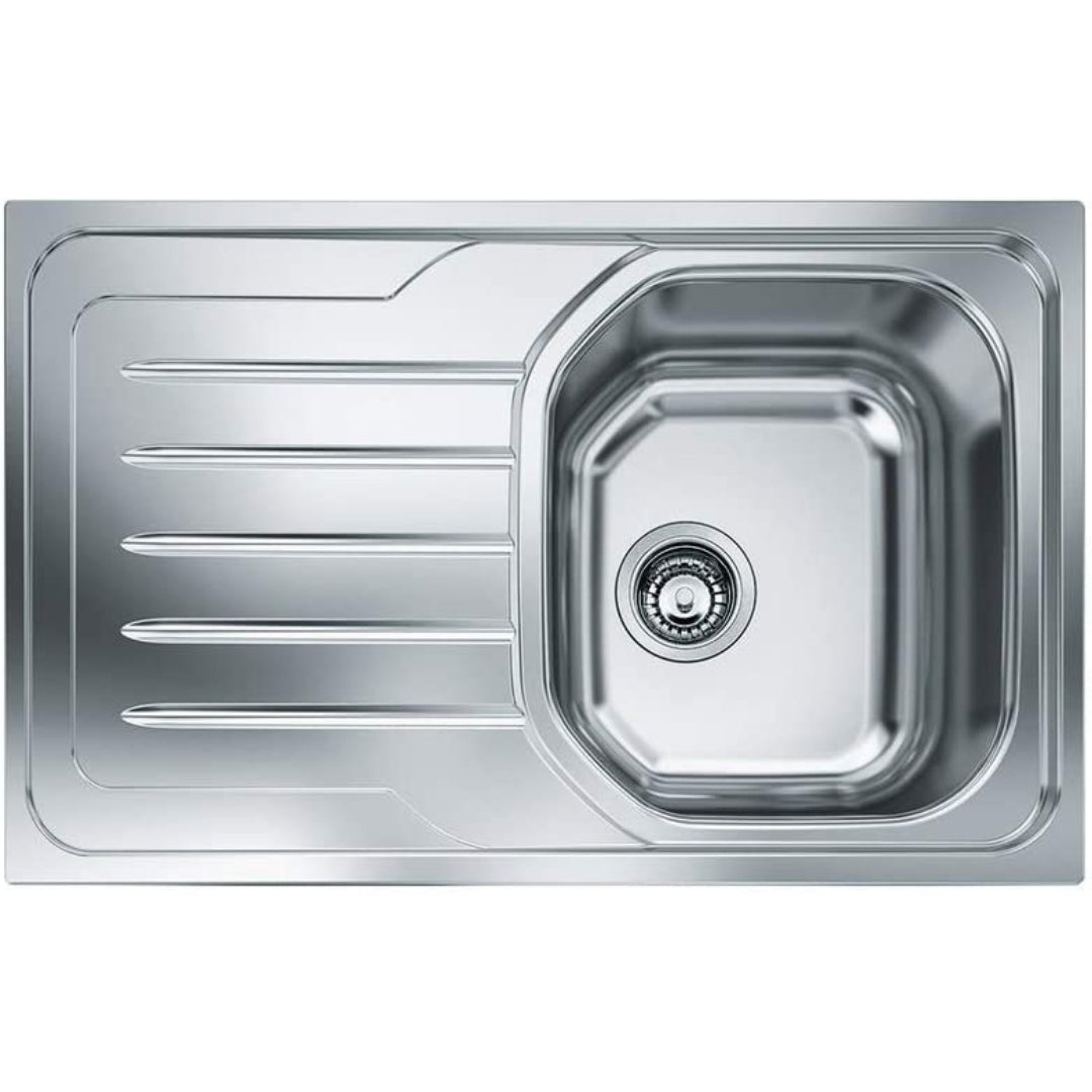 FRANKE OMNDA LINE 101.0564.774 Lavello Inox 1 Vasca Destra Gocciolatoio a Sinistra cm. 79 x 50