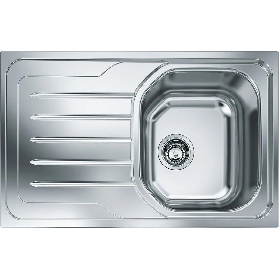 FRANKE ONDA LINE 101.0180.189 Lavello Incasso 1 Vasca Gocciolatoio Sinistra cm. 79 × 50
