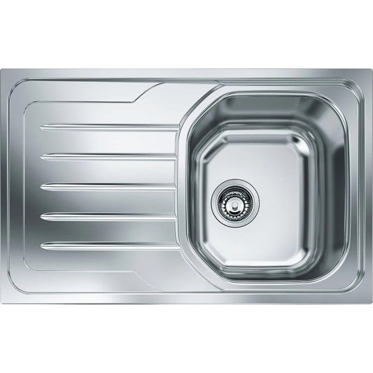 FRANKE ONDA LINE 101.0180.189 Lavello Incasso 1 Vasca Gocciolatoio Sinistra cm. 79 × 50
