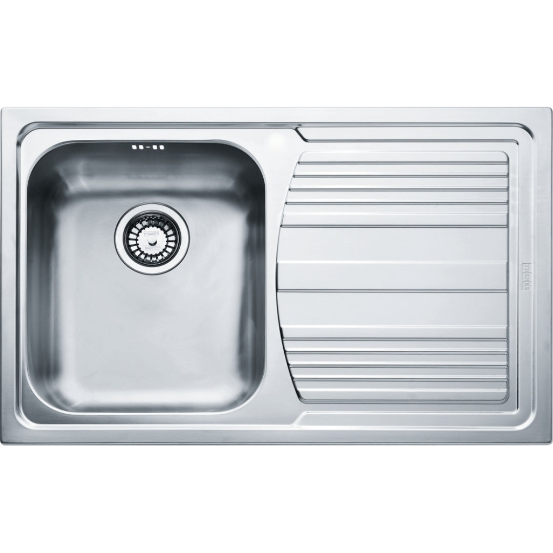 FRANKE LOGICA LINE 101.0086.232 Lavello Inox Dekor 1 Vasca Sinistra Gocciolatoio cm. 79 x 50