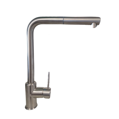 Paini Amalfi 78A1591A90P3 Rubinetto Miscelatore Girevole Doccetta Estraibile Inox Spazzolato Satinato