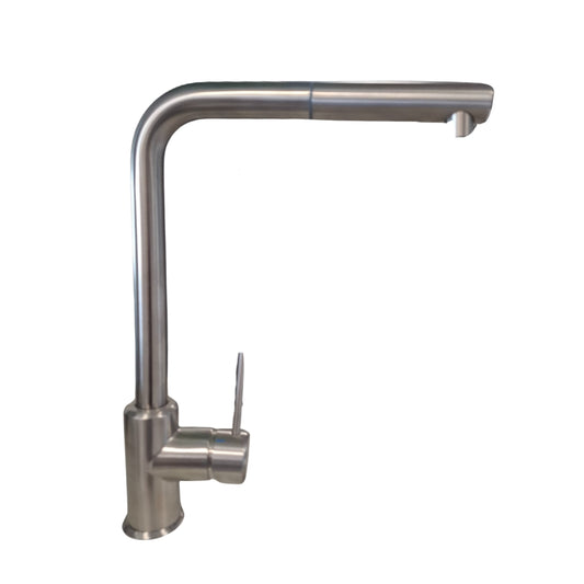 Paini Amalfi 78A1591A90P3 Rubinetto Miscelatore Girevole Doccetta Estraibile Inox Spazzolato Satinato
