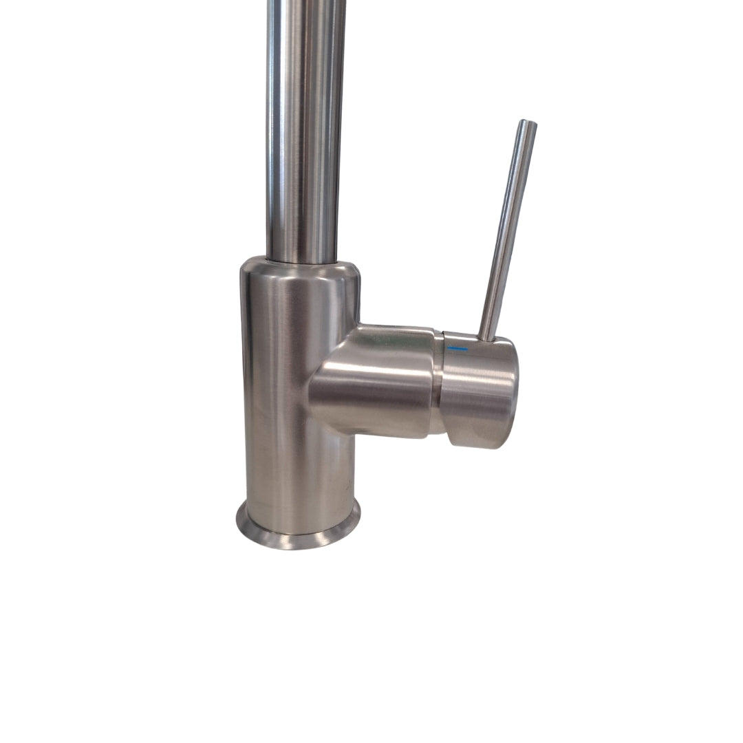 Paini Amalfi 78A1591A90P3 Rubinetto Miscelatore Girevole Doccetta Estraibile Inox Spazzolato Satinato