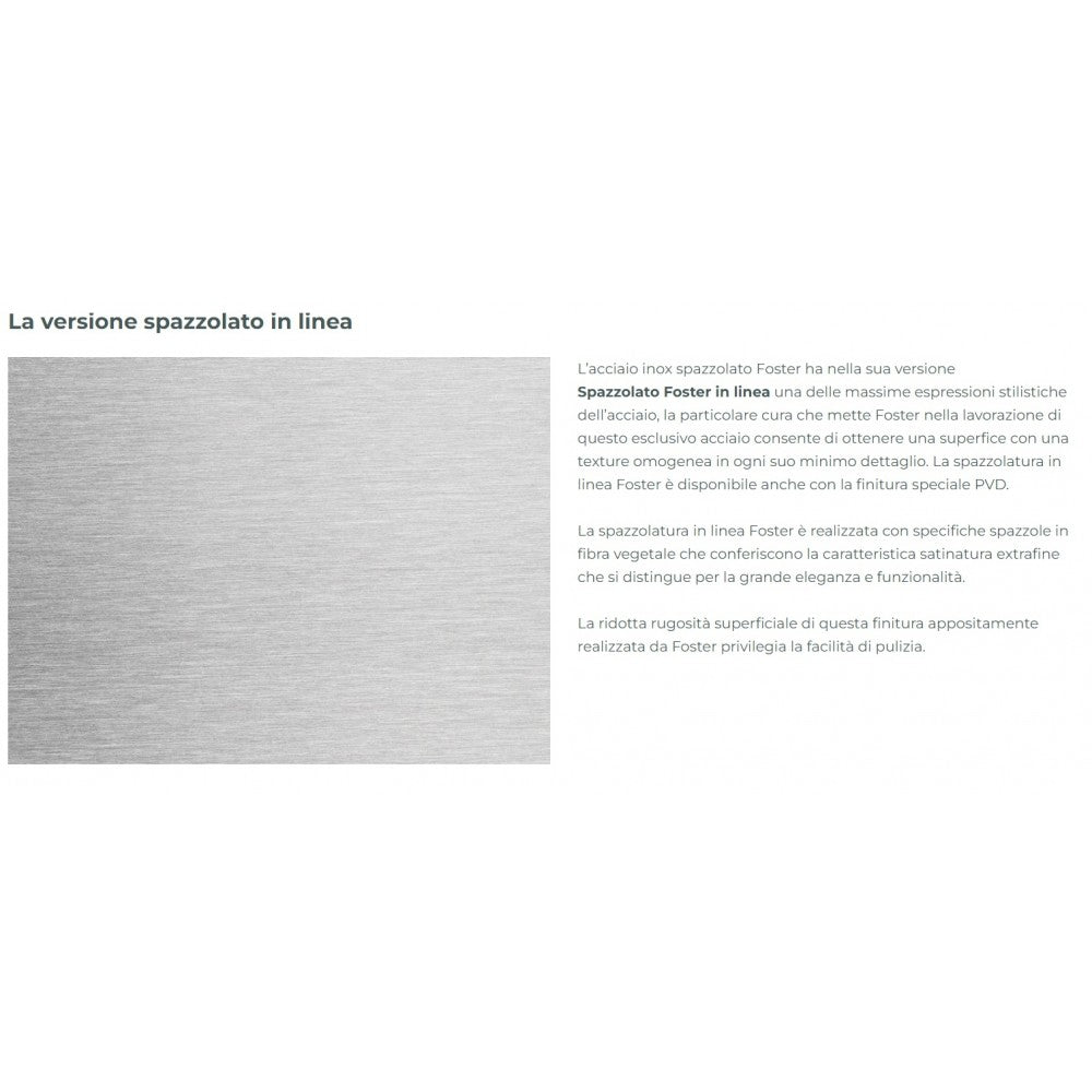 FOSTER POWER 7017032 Piano Cottura 5 Fuochi Gas Inox Griglie Ghisa cm. 86 x 50