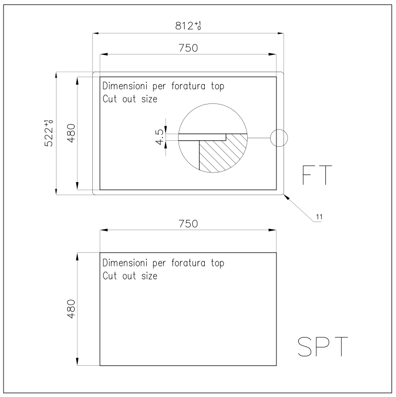 Foster KE 7386646 Piano Cottura Induzione Vetroceramica 5 Zone Nero cm 81 x 52